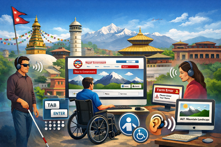 सरकारी वेबसाइट अब अपाङ्गतामैत्री