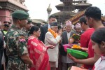श्रीकृष्ण जन्माष्टमीमा पाटनको कृष्ण मन्दिर पुगे राष्ट्रपति पौडेल