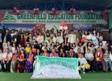 ग्रिनफिल्डका विद्यार्थीले मिर्गौलापीडित पूर्वविद्यार्थीलाई गरे एक लाख सहयोग
