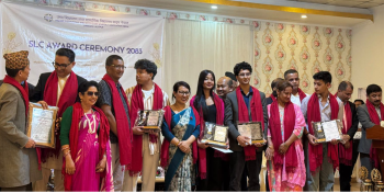 हिसान ललितपुरद्वारा युनाइटेड एकेडेमीका उत्कृष्ट विद्यार्थीलाई सम्मान 