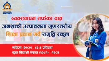 समय सापेक्ष गुणस्तरीय शिक्षा प्रदान गर्दै समृद्धि स्कुल