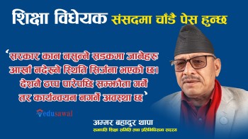 सरकार कान नसुन्ने, सडकमा जानेहरू आँखा नदेख्ने स्थिति सिर्जना भएकाे छ : सभापति थापा