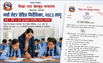 नयाँ लेटर ग्रेडिङ निर्देशिका २०८३ लागू, कक्षा १ देखि १२ सम्म मूल्याङ्कन प्रणालीमा व्यापक परिवर्तन
