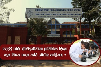 अध्ययन पश्चात रोजगारीका हिसाबले एसईई पछि प्राविधिक शिक्षा (विषयगत विवरणसहित)