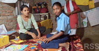 महोत्तरीमा अपाङ्गता भएका बालबालिकालाई घरमै हेरचाह र पठनपाठन अभ्यास