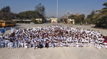 विद्यालयस्तरका ८ सय खेलाडीलाई नि:शुल्क सामूहिक कराते प्रशिक्षण