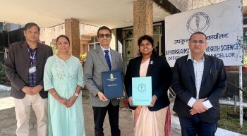 बीपी कोइराला स्वास्थ्य विज्ञान प्रतिष्ठान र भारतको श्री बालाजी विद्यापिठ विश्वविद्यालयबिच समझदारीपत्रमा हस्ताक्षर
