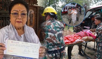 समाजसेवी राजी राणाले प्रधानमन्त्री दैवी प्रकोप उद्धार कोषमा  गरिन् १ करोड ९ लाख सहयोग