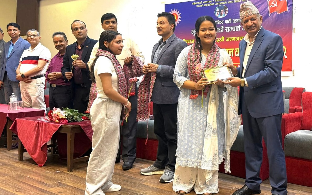 एसईई उत्तीर्ण भएका १७० जना विद्यार्थीलाई सम्मान