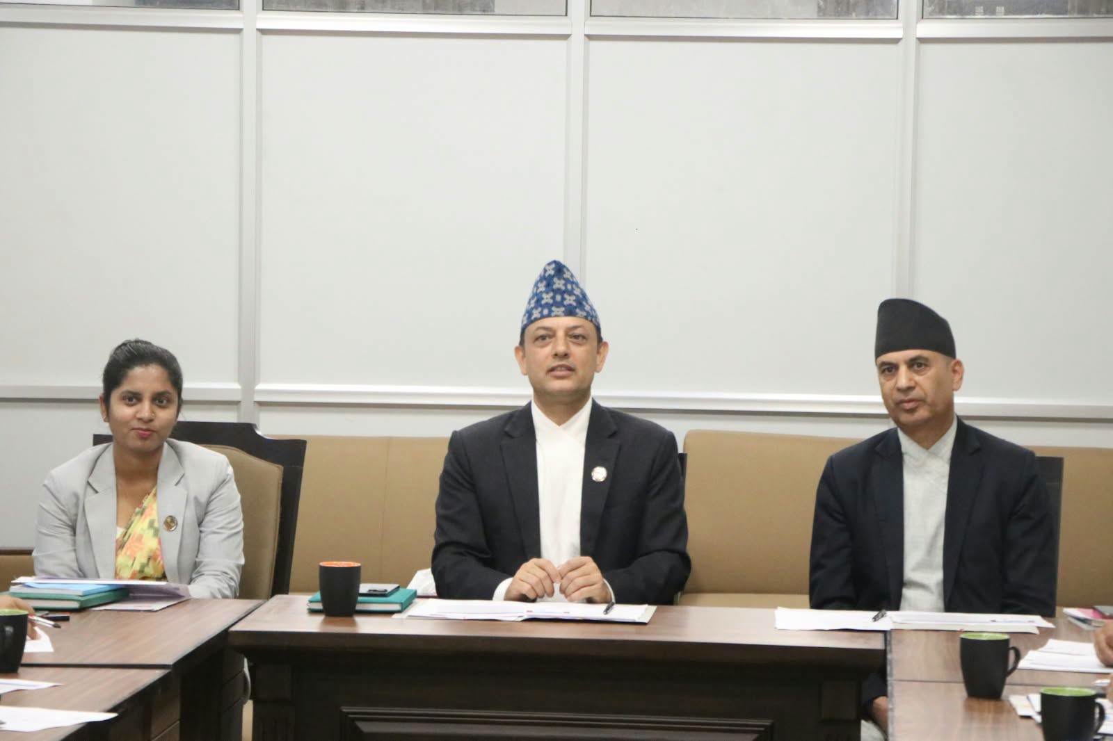 प्रतिनिधि सभाको असोज १५ गतेसम्मको सम्भावित कार्यतालिकामाथि परामर्श