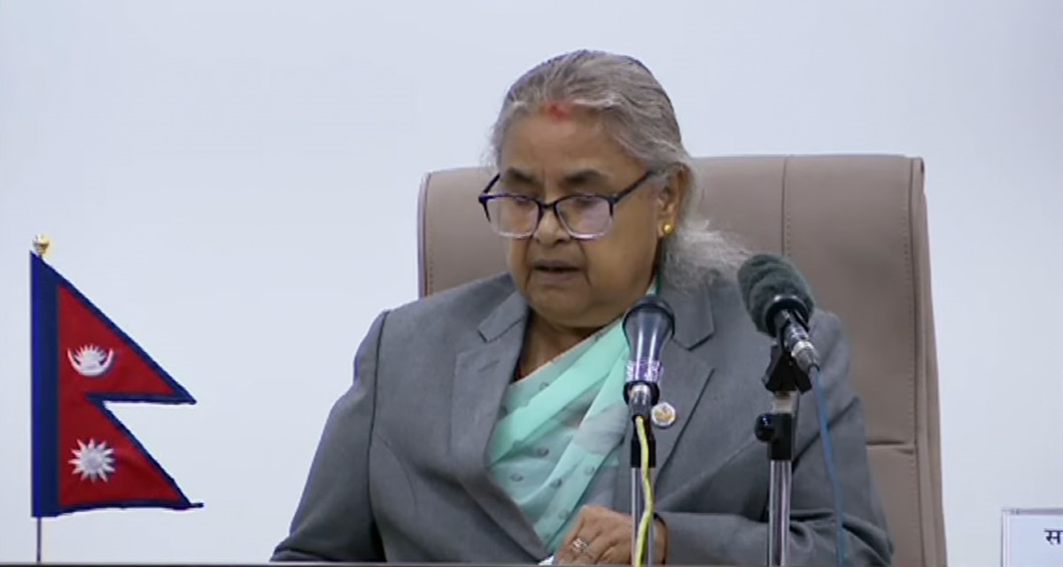 शासकीय प्रणालीको परिवर्तन अहिलेको सरकारको कार्यक्षेत्र भित्र पर्दैन : प्रधानमन्त्री सुशीला कार्की (भिडियाेसहित)