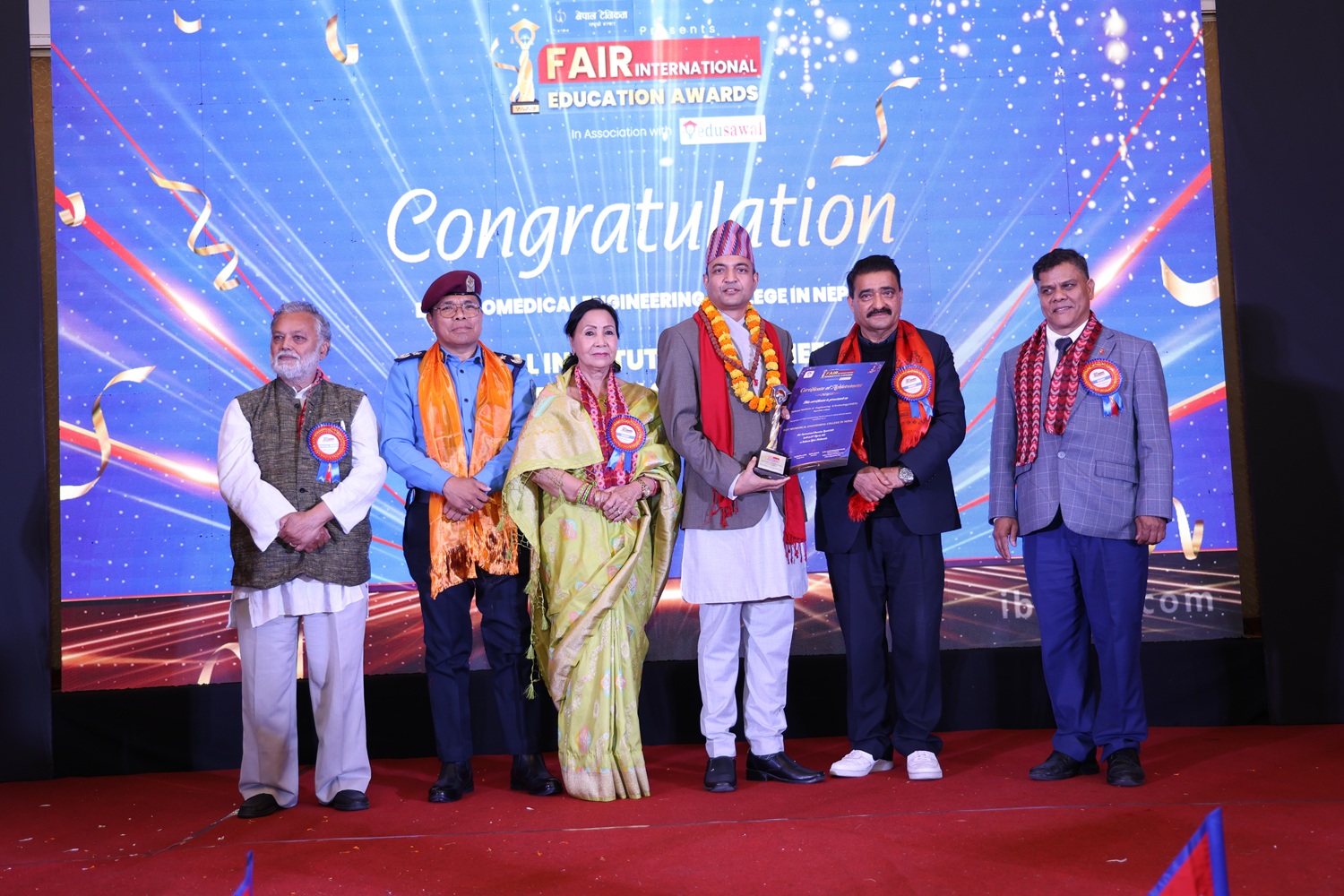 बायोमेडिकल इञ्जिनियरिङ अध्यापन हुने नेपालकै एकमात्र 'एनआइईटी' कलेजले प्राप्त गर्याे अन्तर्राष्ट्रिय अवार्ड
