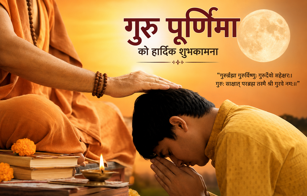गूरुप्रति भक्तिभाव प्रकट गरि  गुरुपुर्णिमा  मनाईदैँ