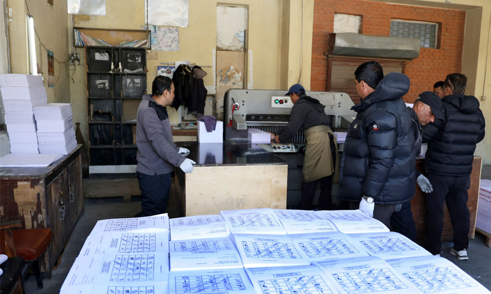 सकियो मतपत्र छपाइ