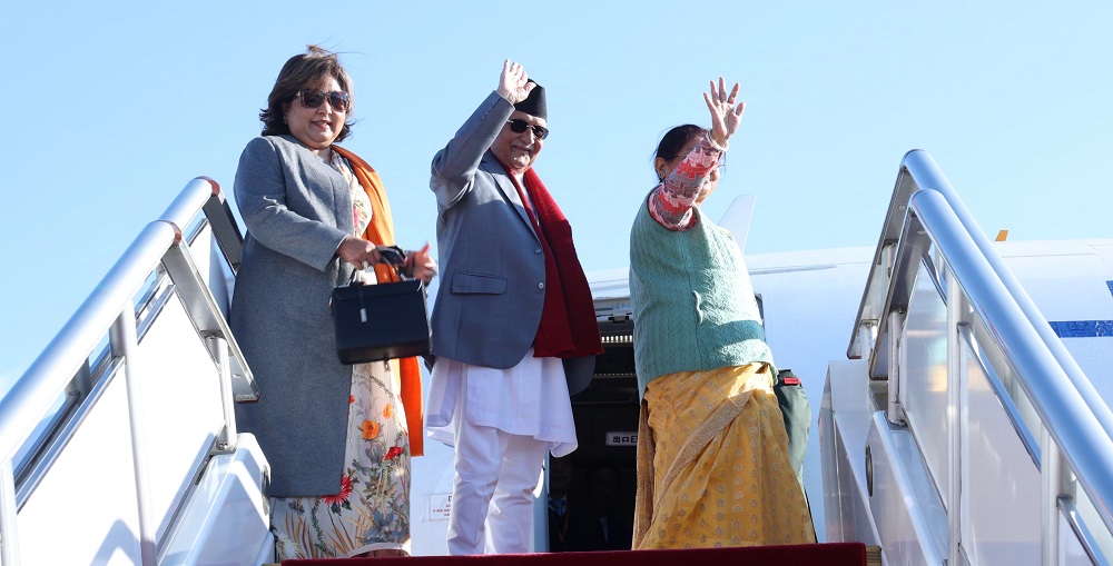 चारदिने औपचारिक भ्रमण सम्पन्न गरेसँगै प्रधानमन्त्री ओली बिहीबार स्वदेश फिर्ता हुँदै