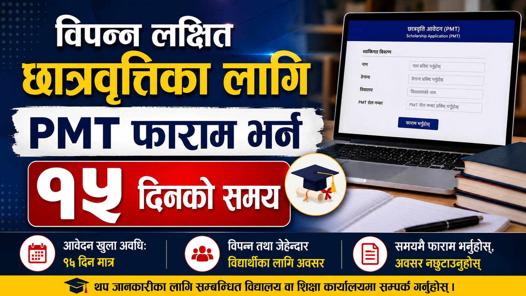 सार्वजनिक विद्यालयका कक्षा ६ र ९ मा अध्ययन गर्ने विद्यार्थीलाई विपन्न लक्षित छात्रवृत्ति उपलब्ध गराउने प्रक्रिया सूरु