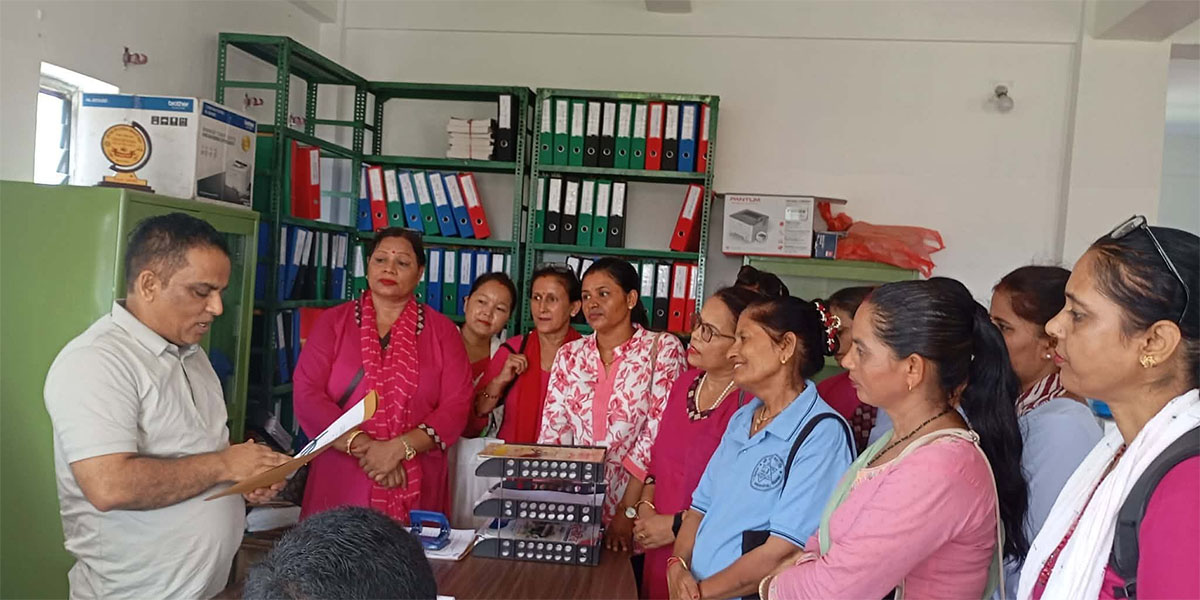 बालविकास शिक्षकद्वारा भरतपुर महानगरको ध्यानाकर्षण, सेवासुविधा र बजेट वृद्धि गर्न माग
