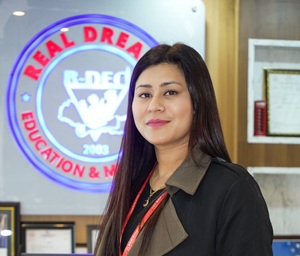 दिब्या महर्जन, रियल ड्रिम्स एजुकेशनल कन्सल्टेन्सी 